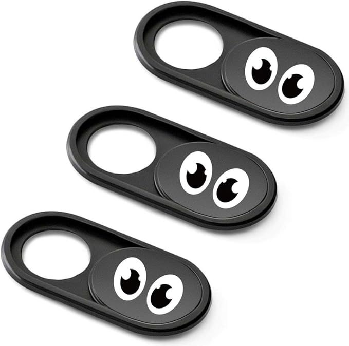 Eye Metal Webcam Cover Slider Ultra Thin - Web Camera Cover Fits for Laptop, Desktop, Pc, Macboook Pro, iMac, Mac Mini, Computer, Smartphone, Protect Your Privacy Security (3Pack Metal)…