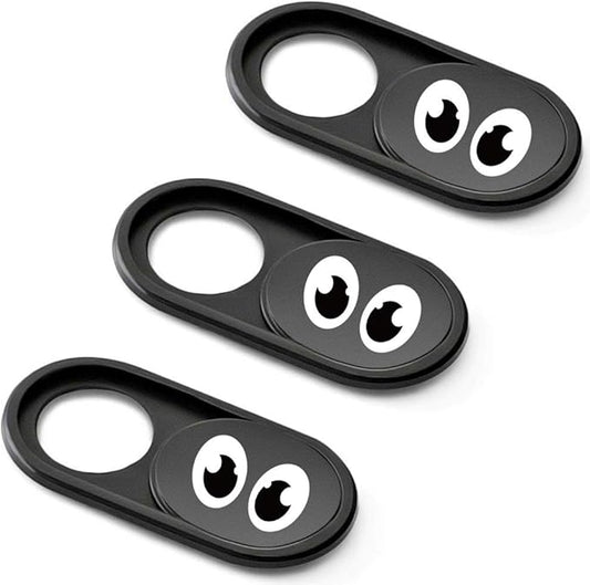 Eye Metal Webcam Cover Slider Ultra Thin - Web Camera Cover Fits for Laptop, Desktop, Pc, Macboook Pro, iMac, Mac Mini, Computer, Smartphone, Protect Your Privacy Security (3Pack Metal)…