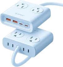 ORICO 25W GaN Power Strip with USB Ports, 8-in-1 Charging Station - Image 1