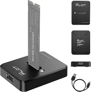 Tool-Free M.2 NVMe & SATA to USB C Dock, 10Gbps SSD Reader Adapter