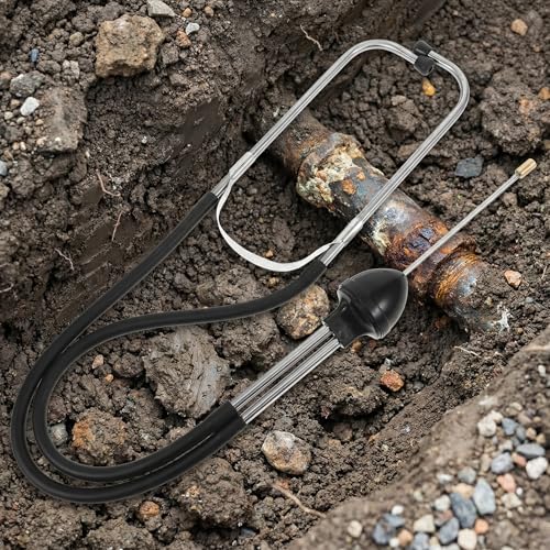 Angoily Water Leak Sensor, 35" Underground Pipe Leak Detector Detection