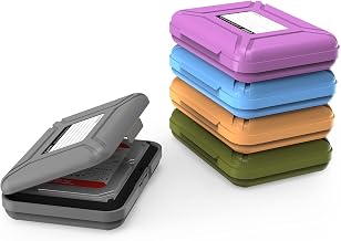 ORICO External Hard Drive Case for 3.5 Inch HDD/SSD 5 Packs Portable Hard Drive Carrying Protective Storage Box Anti-Static and Shockproof (Multicolor)-PHX5C - Image 1
