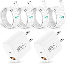 60W USB C Fast Charger for iPhone 17/16/15 Pro Max Charger 2-Pack - Image 1