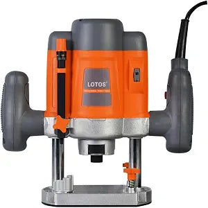 Lotos ER001 Electric Plunge Wood Router with Edge, 110/120V