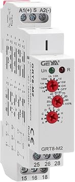 16A Multifunction Time Relay with 10 Function Choices AC/DC12V-240V Relay(GRT8-M2,AC/DC12V~240V)