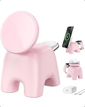 Magnetic Wireless Charging Station, Charger Stand for iPhone Apple Watch - Image 1