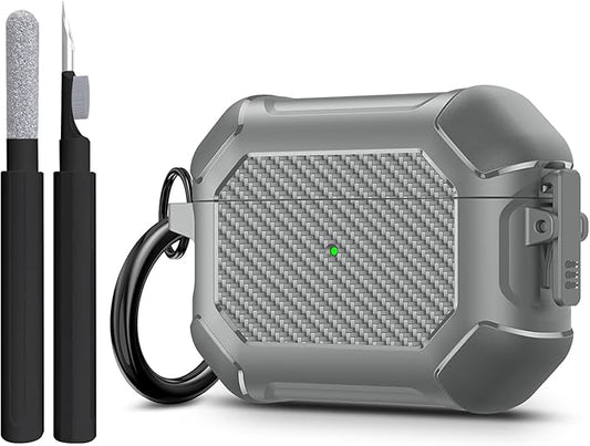 Compatible with Airpods Pro 3 Case(2025),for Airpods Pro 3rd Generation Cases Cover with Keychain Cleaner Kit Soft Silicone Shockproof Cover for Women Men