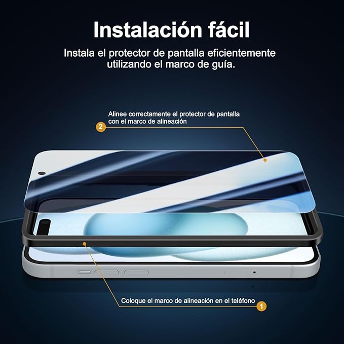 NEW'C 3X Privacy for iPhone 15 Screen Protector (6.1 inches)+ 3X Camera Lens Protector, Sensor Protection, Case Friendly Tempered Glass Film + Dust Plug - Easy Installation Tool Included | Sensor Protection, Case Friendly, Tempered Glass Film, Dust Plug