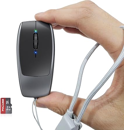 FMOUSE Ultra-Mini 2-in-1 Wireless Bluetooth Mouse & Micro SD Card Reader