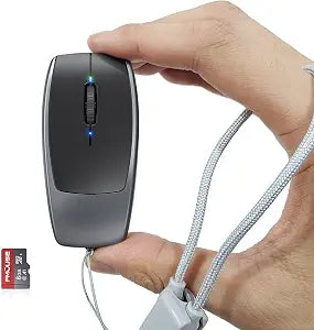 FMOUSE Ultra-Mini 2-in-1 Wireless Bluetooth Mouse & Micro SD Card Reader