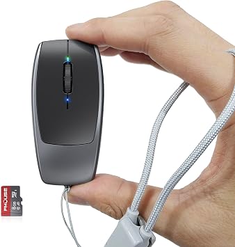 FMOUSE Ultra-Mini 2-in-1 Wireless Bluetooth Mouse & Micro SD Card Reader