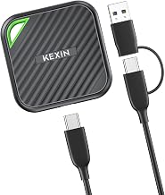 KEXIN External SSD 512G USB C Portable SSD Up to 2000MB/s External Solid State Drive USB 3.2 Gen 2x2 Type-C Portable Solid State Drive for PC Mac Game Console - Image 1