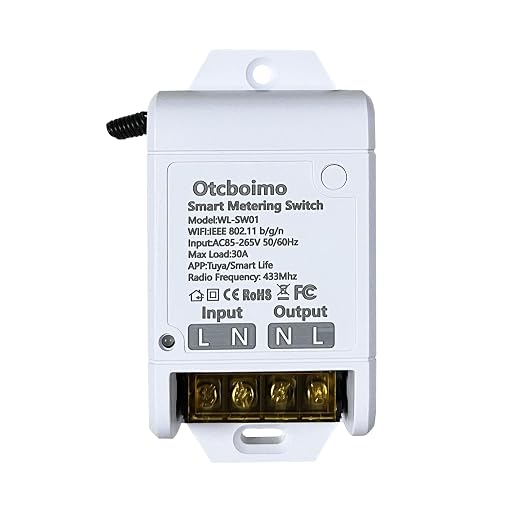 30A High Power WiFi Wireless Smart Switch with Energy Monitoring