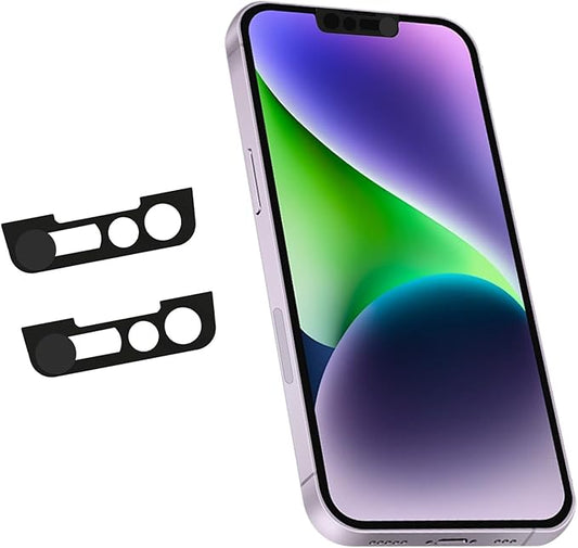 Front Camera Covers Compatible with iPhone 13/13 Mini / 13 Pro /13 Pro Max | Camera Blocker for Privacy and Safety | 2Pack Black