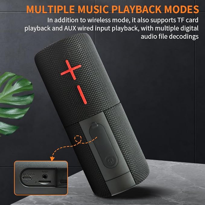 2 in 1 Magnetic Dual Splittable Bluetooth Speaker, IPX6 Waterproof Split Portable Wireless Speaker with 20W Loud Stereo Sound, Bluetooth V5.3, 24H Playtime, Multiple pairing for Home,Outdoor or Travel