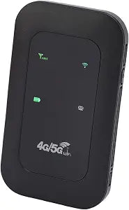 Unlocked Portable WiFi Hotspot 4G LTE with SIM Card Slot - No Contract Mobile Router for Travel, 300Mbps Battery (10H) USB C, Connects 10 Devices (2100mAh)