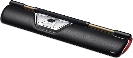 Contour RollerMouse Red Ergonomic Mouse for Shoulder Forearm Wrist Strain Relief for RSI Carpal Tunnel Centered Rollerbar 6 Customizable Buttons 10 Speed Settings Mac/PC Compatible Wireless - Regular