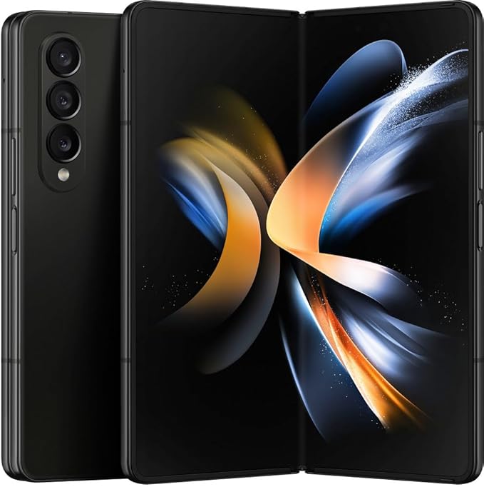 Samsung Galaxy Z Fold 4 Cell Phone, Factory Unlocked Android Smartphone, 512GB, Foldable Display, S Pen Compatible, US Version, Phantom Black (Renewed)