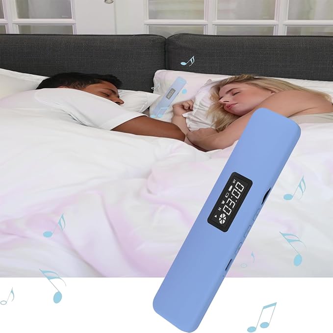 Under Pillow Speaker for Sleeping, Sleepbar Speakerr Under Pill0w, White Noise Machine Audio Pilow Speakerr, Mini Portable Sleep Earphone for Travel (Blue2)