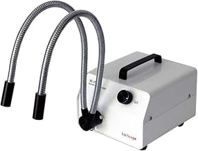 AmScope HL150-AY 150W Fiber Optic Dual Gooseneck Microscope Light
