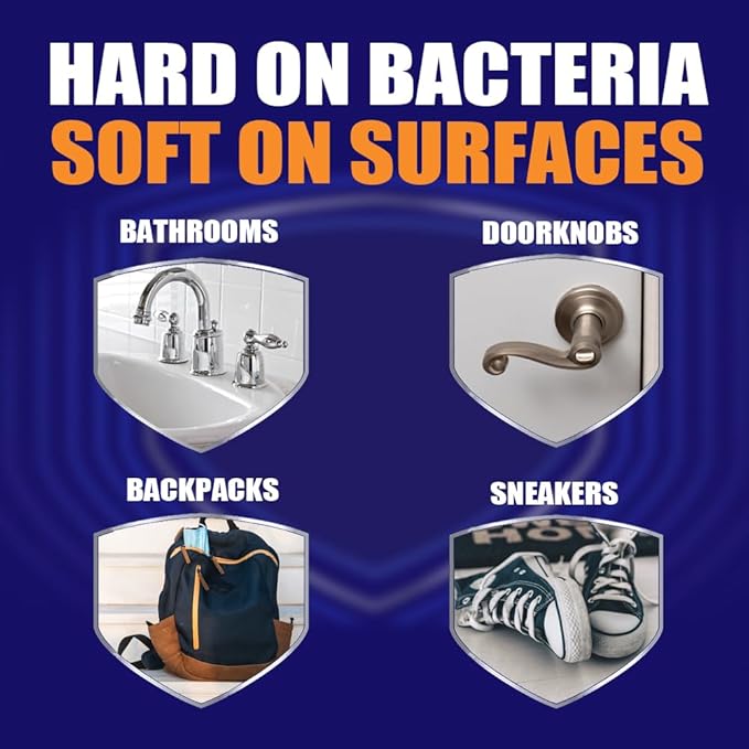 MICROBAN Sanitizing Spray, 15 oz., 2 Pack, Citrus, Penetrates Soap Scum, Greasy Soils and Reduces Odors, Keeps Killing 99.9% of Bacteria on Hard, Non-Porous Surfaces in Your Home for up to 24 Hours
