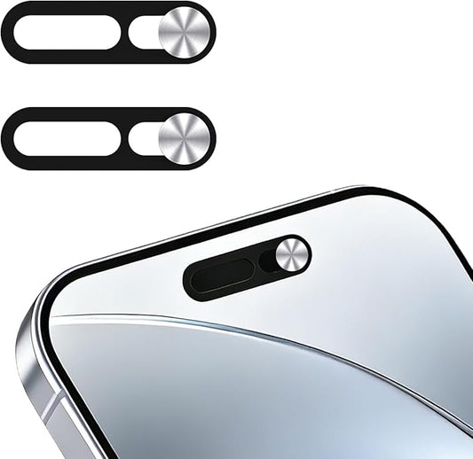 Front Camera Cover,Camera Covers Compatible with iPhone 17/17 Air / 17 Pro/ 17 Pro Max,Privacy Protection Slide, 2 Pack-Silver