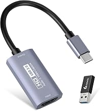 GUERMOK Video Capture Card, USB3.0 HDMI to USB-C Capture Device, 2K@30FPS