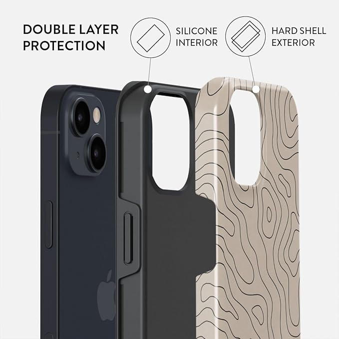 BURGA Phone Case for iPhone 13 - Cute, Trendy, Aesthetic, Pattern Phone Cover, Hard Shell Protection - fits Apple iPhone 13 Case for Women and Men