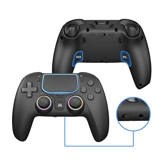 NBCP Wireless Controller for PS5/Pro/Slim/PC,Hall Effect Joysticks&Triggers