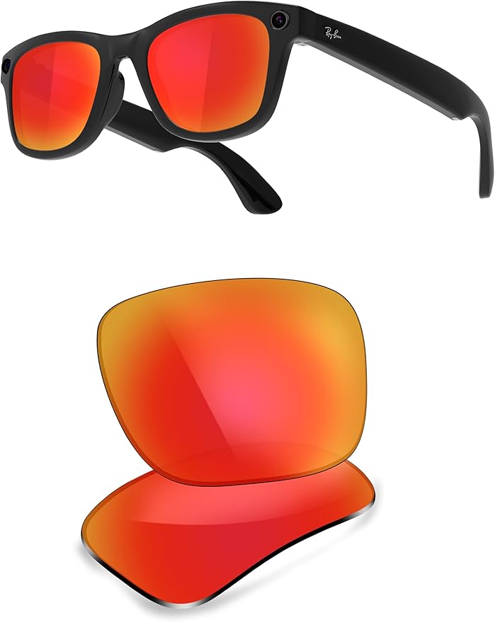 ThunderClap POLARIZED Replacement Lenses Compatible with Ray-Ban Meta Wayfarer RW4006 50mm | RW4008 53mm Smart Glasses