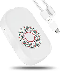 Mouse Jiggler, Undetectable Mouse Mover Shaker Simulator for Computer Laptop Awakening, Keeps PC Active, No Software, Driver-Free with USB C to USB Adapter