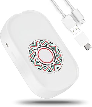 Mouse Jiggler, Undetectable Mouse Mover Shaker Simulator for Computer Laptop Awakening, Keeps PC Active, No Software, Driver-Free with USB C to USB Adapter