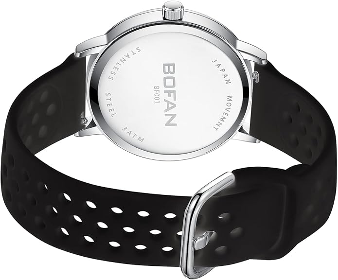 BOFAN Nurse Watch for Medical Professionals,Students,Doctors with Easy to Read Dial,Second Hand and 24 Hour,Soft and Breathable Silicone Band,Water Resistant