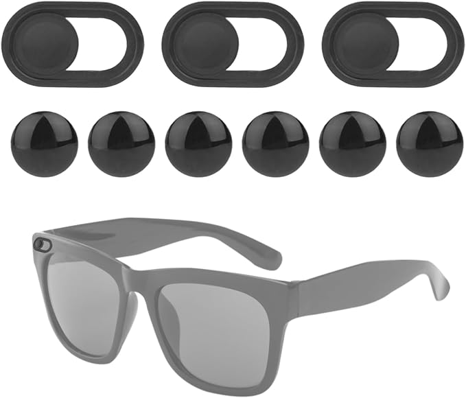 3pcs Sliding Smart Glasses Camera Privacy Covers, Led Light Privacy Cover with Light Blocking Stickers Compatible with Skyler/Headliner Smart Glasses