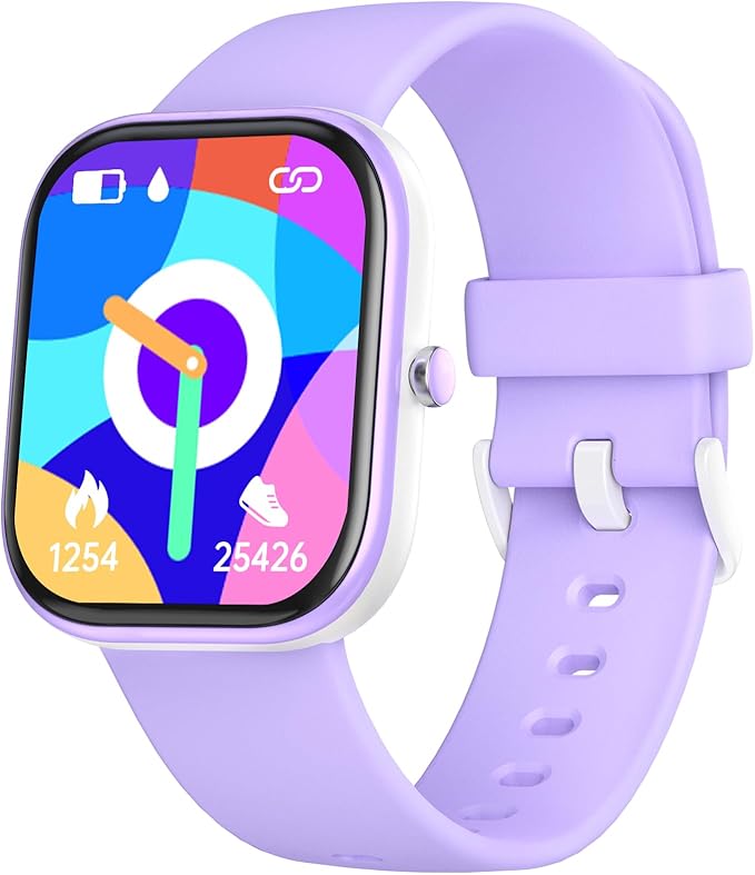 Fitness Tracker Watch for Kids, IP68 Waterproof Kids Smart Watch with 1.5" DIY Dials 19 Sport Modes, Pedometers, Heart Rate, Sleep Monitor, Great Gift for Boys Girls Teens 6-14