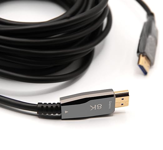 Pacroban 8K HDMI 2.1 Cable 75ft – Fiber Optic, 48Gbps, Active Uni-Directional, 4K@120Hz / 8K@60Hz