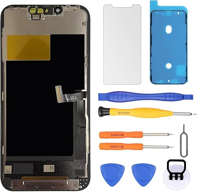 Replacement Screen for iPhone 13 Pro LCD Retina FullyHD Display Digitizer with Fully Repair Tool Kits, Screen Protector, Waterproof Tape