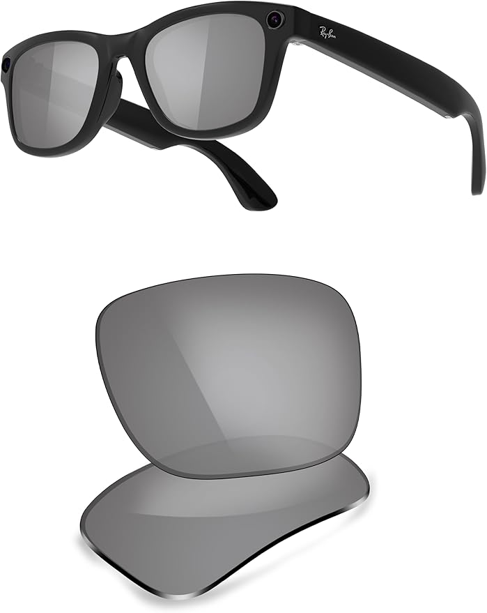 ThunderClap POLARIZED Replacement Lenses Compatible with Ray-Ban Meta Wayfarer RW4006 50mm | RW4008 53mm Smart Glasses