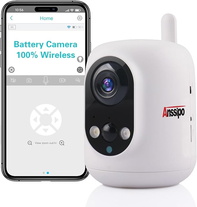 Long Battery Life Indoor Cameras Wireless for Home Security, House Camera Battery Powered, 360°Pan Tilt Viewing, 2.4Ghz 2K Tiny WiFi Cameras, 2 Way Talk, Color Night Vision, AI Motion Detection