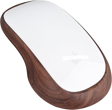 Wooden Grip for Apple Magic Mouse 2(Lightning Cable),North American Walnut