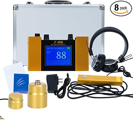 Ultrasonic Water Leak geophone Sensor, Leak Detection Sensor, Underground Water Leak Detector, Plumbing Leak Detector with Headset and 4 Gear Adjustable