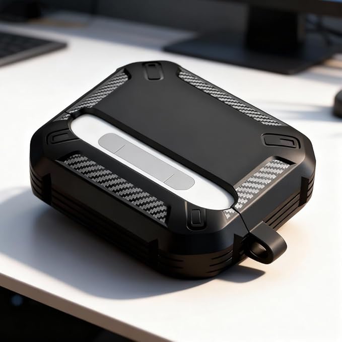 for AirPods Pro 2 Case for AirPods Pro2rd Gen | Full Drop Protection with Carabiner Keychain | Cute AirPods Pro 2st/1nd Generation Case for Men Women