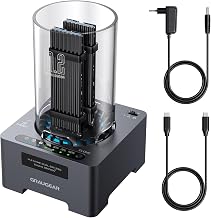 GRAUGEAR NVMe M.2 SSD Duplicator Dual-Bay Offline Clone Tool-Free, 20Gbps USB C to M.2 SSD Drive Cloner Docking Station Adapter Enclosure for M2 SSD Hard Drives M-Key - Image 1