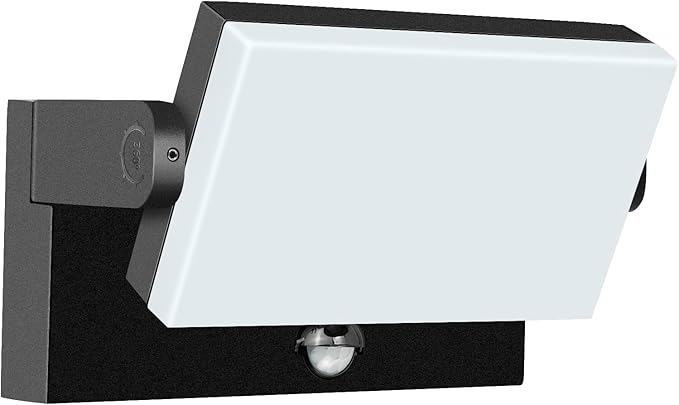 60W LED Outdoor Wall Light – 360° Adjustable Head, Motion Sensor, Color Temperature Adjustable (3000K/4000K/6500K) Waterproof Security Lighting for Garage, Porch & Yard