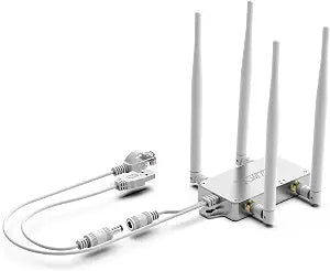 VONETS VBG1200 Industrial Mini Dual Band 2.4GHz/5GHz WiFi Bridge/Router/WiFi to Ethernet Adapter/AC1200 WiFi Signal Range Extender 1 RJ45 Male (10/100Mbps) USB/DC Powered for DVR IP Camera AGV