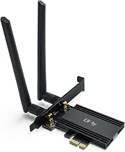 QFly PCIe WiFi 6E Card, AX210 Network Card for PC Gaming, Bluetooth 5.3 - Image 1