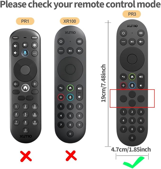 Hi Color Silicone Cover for Xumo Stream Box Remote PR3 Released 2025 Xumo Stream Box Spectrum Tv Remote Case Cover with Lanyard (Glow Green)