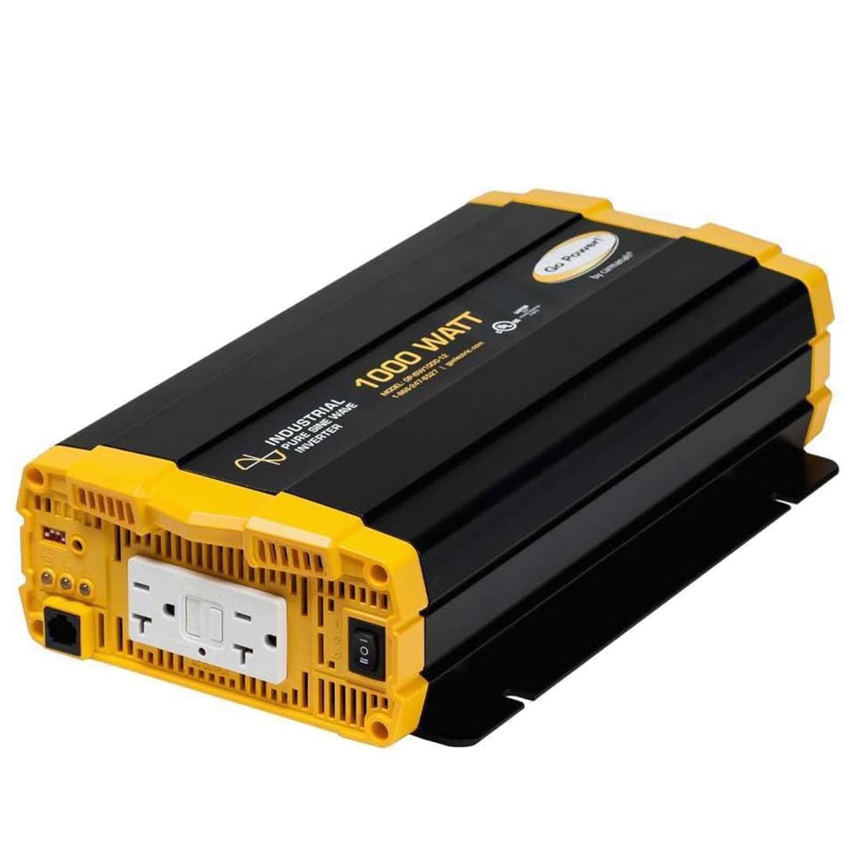 Go Power 1000 Watt Industrial Pure Sine Wave Inverter, 12V to 120V AC