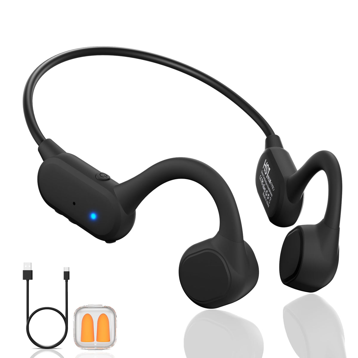 Superior Sound Bone Conduction Headphones, Bluetooth 5.4 Open Ear Wireless Headphones with Mic, IPX5 Waterproof for Sports, 12H Battery Life for Cycling, Hiking, Running, Lightweig