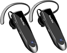 [2 Pack] Bluetooth Earpiece Wireless Handsfree Headset V5.0 24 Hrs Driving - Image 1